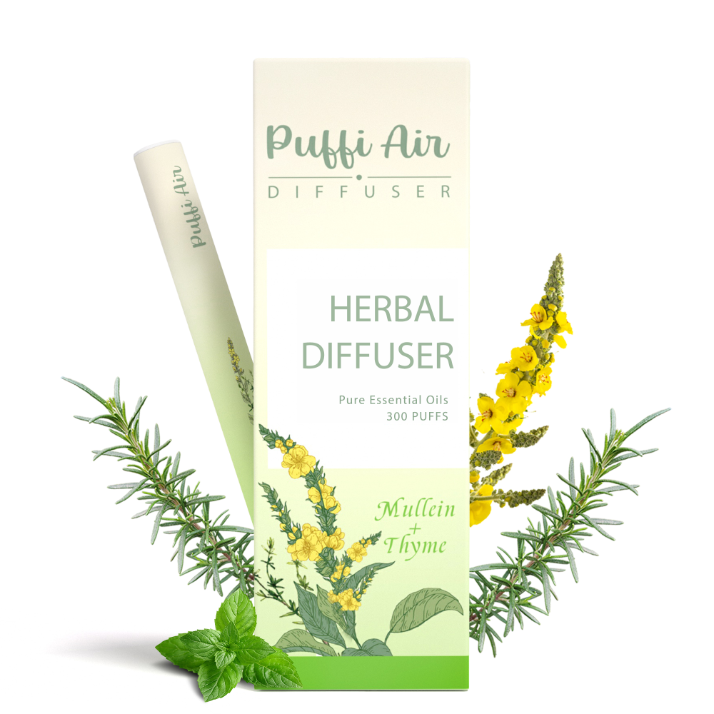 Puff Air Natural Mullein & Thyme Aroma Diffuser - 300 Uses