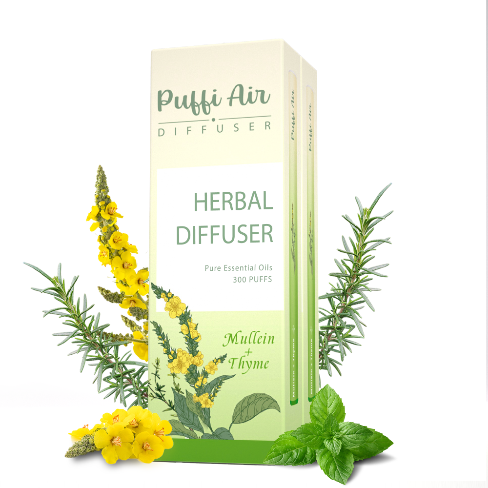 Puff Air Natural Mullein & Thyme Aroma Diffuser - 300 Uses