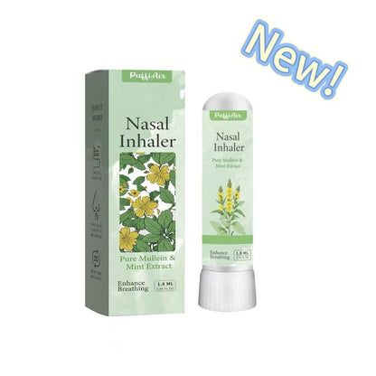 Nasal Sticks for Breathing Improvement with Extracts of Pure Mullein and Mint